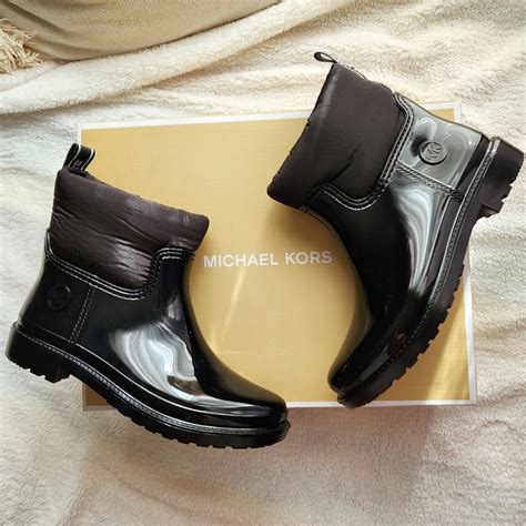 michael kors blakely rain booties|Blakely Logo Tape PVC and Nylon Rain Boot .